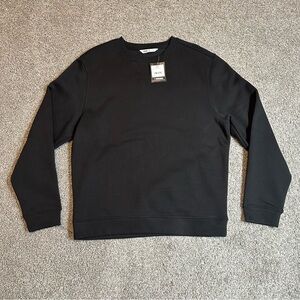 NEW DSG Men's Classic Fleece Crewneck Black Sweater Size Medium